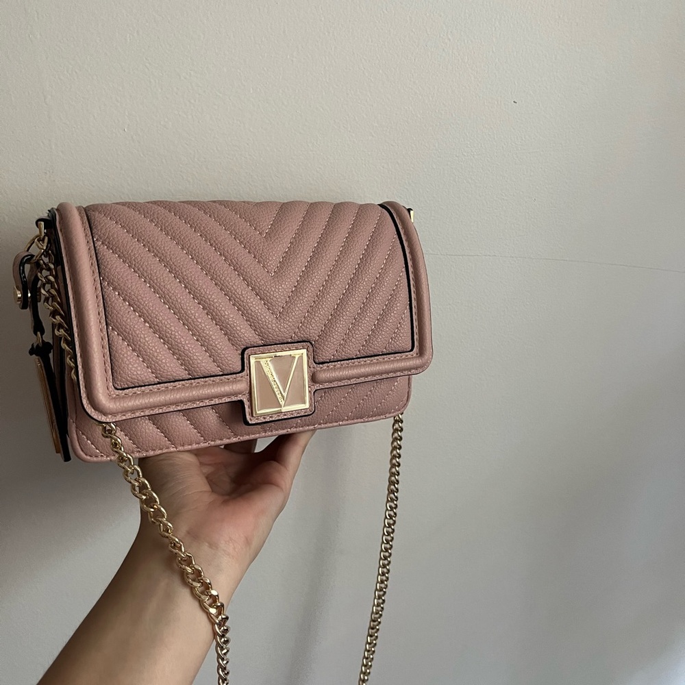 A Victoria Secret crossbody purse basically new.